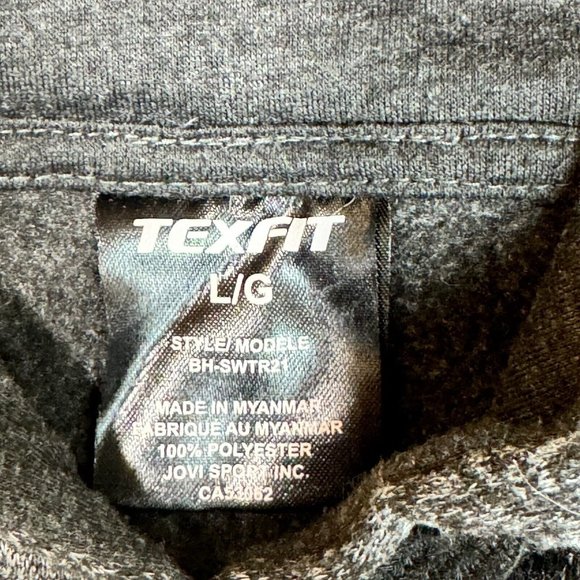 Texfit Men’s L Fleece Hoodie Pullover Sweatshirt w/ Drawstring Casual Outerwear - Picture 4 of 11